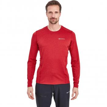 Montane Mens Dart Long Sleeve T-Shirt, Acer Red