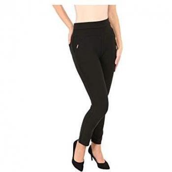 Bambus-Fine-Shape Damen Hose – Dunkelschwarz