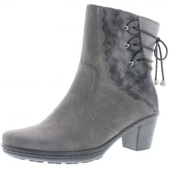 Rieker Fumo-Silber-Stiefel für Frauen – EU 41, 5,5 cm Absatz