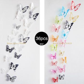 Set Artístico de Mariposas en Pared – 36 Unidades