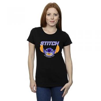 Disney Lilo & Stitch Purple Cotton T‑Shirt (Black, 2XL)