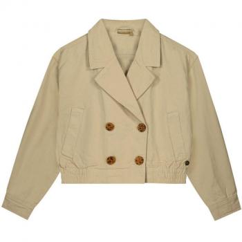 Zomerse Trenchcoat Flo voor Meisjes – Cropped Akon Zand