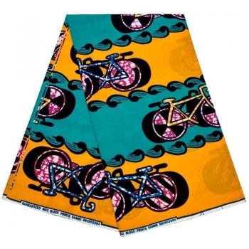 Tissu africain en cire, coton pur, 6 Yards, impression contrastée, robe de mariage