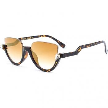 Gafas de sol semi-montura para dama con lentes claros de Metomoshy