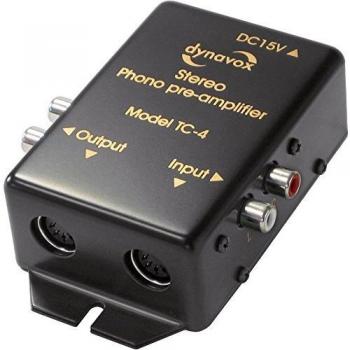 Préamplificateur phono TC‑4 dynavox, noir, stéréo