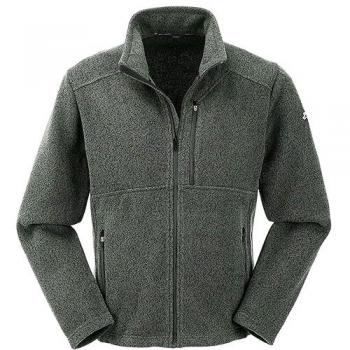 Maul Oberstdorf Herren Fleecejacke Strickfleece grün