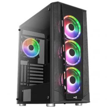 Case AeroCool Prism v2 RGB ATX Nero Temperato