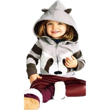 Adorable Raccoon Ears Hoodie for Boys and Girls (1-5 Years)