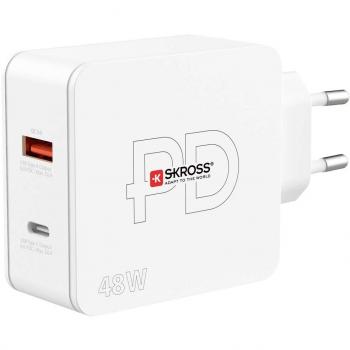 SKROSS USB-C and USB-A Charger, 48 W, 5