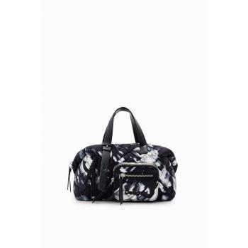 U‑Style Black Midsize Padding Purse