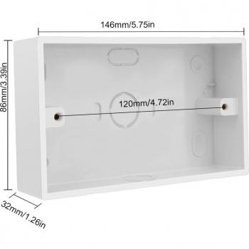 Wall Surface Mounting Switch Box 146mm x 86mm x 32mm