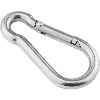 Edelstahl‑Karabiner mit Schnellverschluss und Scharnier – 5/6/8 mm