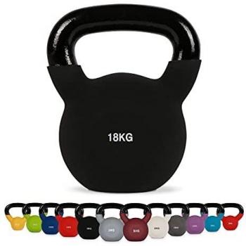 MSPORTS Kettlebell Neopren 2 – 30 kg inkl. Übungsposter