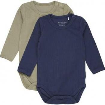 Minymo Langarmbody Set in Dunkelblau