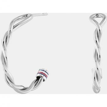 Pendientes de acero trenzado Tommy Hilfiger