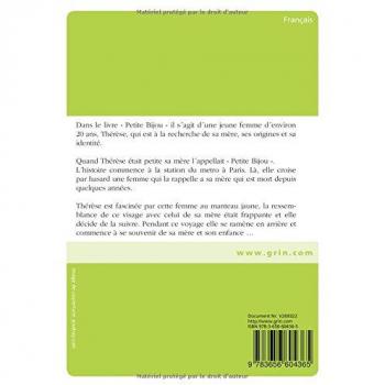 Widmann, Lena: Le livre Le petit bijou de Patrick Modiano. Une analyse