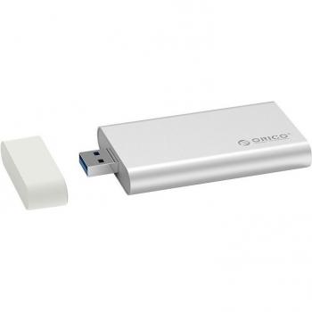 ORICO Carcasa Mini mSATA SSD, Aluminio, USB 3.0, 5Gbps, Plata