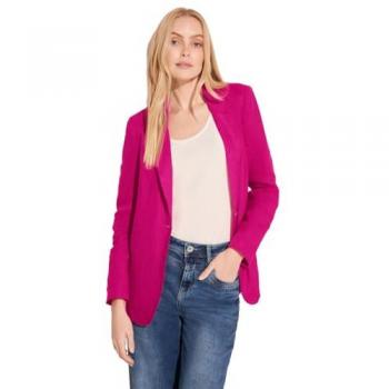 Blazer Rose Éclatant en Lin Long – Street One Femme, 40