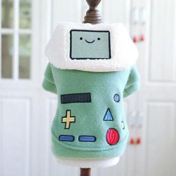 Abrigo cálido para perros con diseño de robot