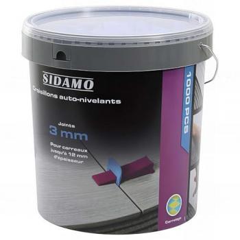 Lot de 1 000 croisillons SIDAMO 3 mm