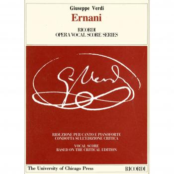Ernani. Dramma lirico in 4 atti. Riduzione per canto e pianoforte