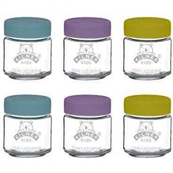 UNKNOWN Six-Pack of Kids' Glass Jars by Kilner, 110ml