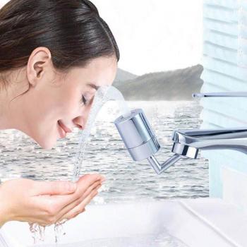 Grifo universal con aireador giratorio y filtro anti‑salpicadura