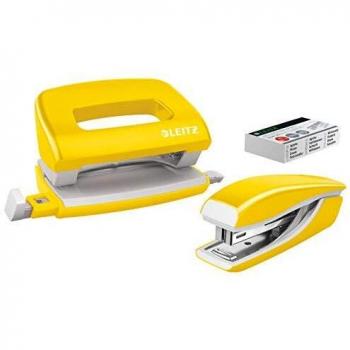 Leitz WOW NeXXt Mini Portable Stapler and Hole Punch Kit