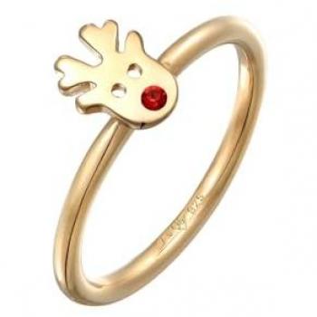 Elli Rentier Funkeln 925 Silber Fingerring mit Kristallen