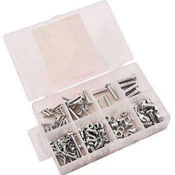 50 Piece Nuts and Bolts Assortment with Handy Storage Case