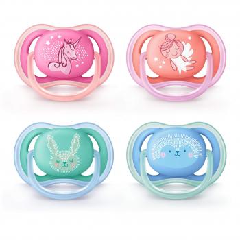 Avent Ultra Air Silikon Schnuller 6-18 Monate (Farbe nicht wählbar)