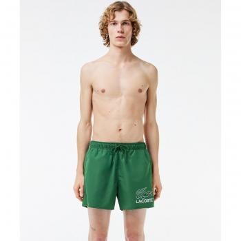 Bañador Bermuda Lacoste Hombre con Motivo de Cocodrilo Verde