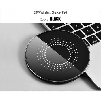 Chargeur Qi 15W avec support métallique