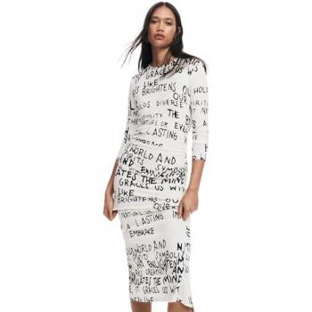 Vestido ajustado Desigual Hesian Blanco