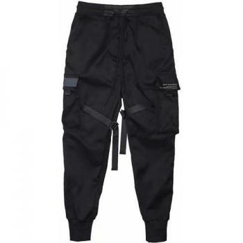Pantalón Longo Hip-Hop con Bolsillos y Cintura Tensa
