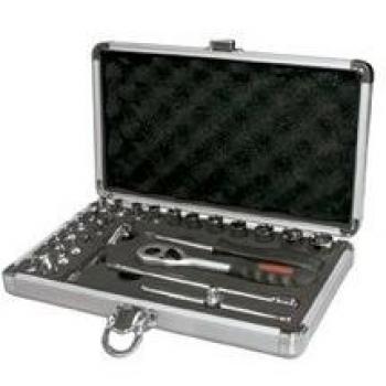 Ega Master 55592 1/4” Multi-Size Socket Collection – 31 Parts