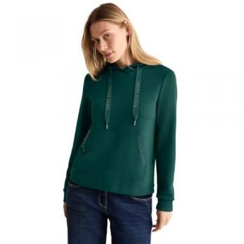 Stilvoller Glitzertop CECIL Damen M Blau‑Petrol
