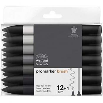 Winsor & Newton ProMarker Brush Set 12 neutrale Töne