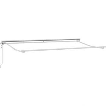 Cadre auvent 4 m × 2 m en acier thermolaqué, aluminium