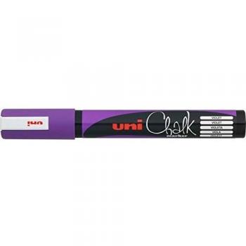 Marcador tiza líquida Uni Chalk Marker trazo 1,8-2,5mm violeta