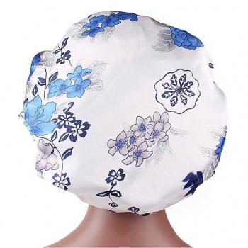 Nuit Satinée 56‑58 cm – Bonnet à bord large pour la douche