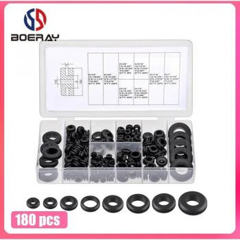 180 Piece SAE Rubber Grommet Variety Pack