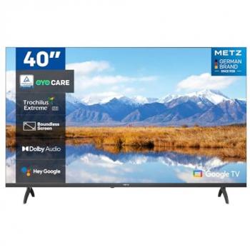Metz 40” Smart TV Nero – Full HD, Eyecare 3.0, cornice senza bordi