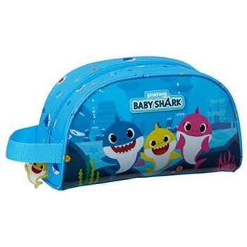 Neceser Escolar Baby Shark Azul Claro