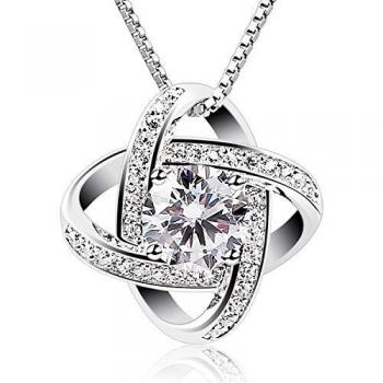 Collar de San Valentín para Mujer en Plata de Ley 925 Eres la luz de mis ojos