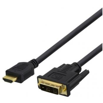 Deltaco 3m HDMI till DVI-kabel