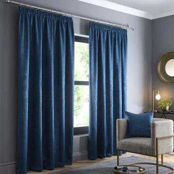 Fusion Galaxy Thermal Dimout Curtains Teal 183 x 229cm