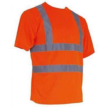 T-shirt maniche corte alta visibilità LMA LUMINEUX Arancione fluorescente S