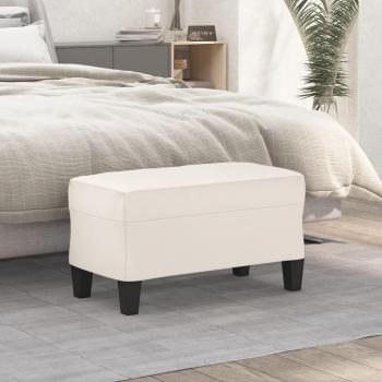 Banc Crème 70x35x41 cm – Similicuir (Vidaxl)