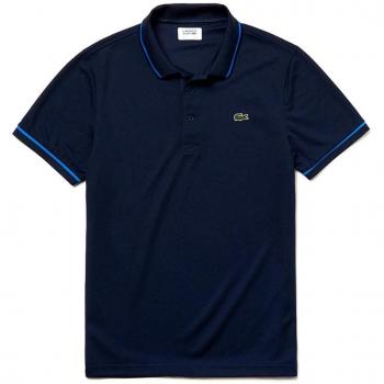 Lacoste Polo für Sport & Technik – Pipe‑Detail